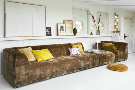 HKliving vint couch: element right, corduroy velvet, aged gold