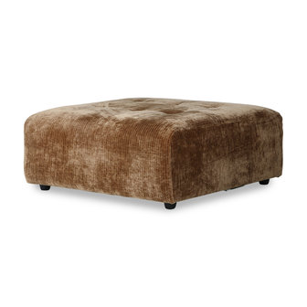 HKliving vint couch: element hocker, corduroy velvet, aged gold