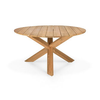 Ethnicraft Circle teak dining table outdoor