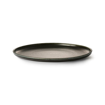 HKLIVING home chef ceramics: dinner plate rustic black