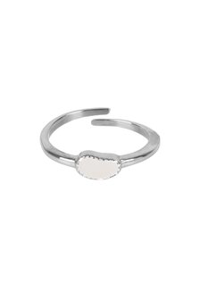 Zusss ring off white/zilver 