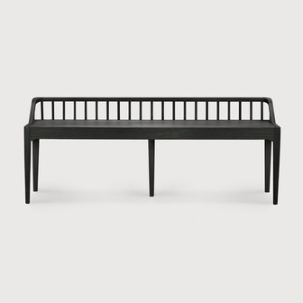 Ethnicraft Spindle black bench 