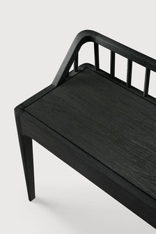 Ethnicraft Spindle black bench 