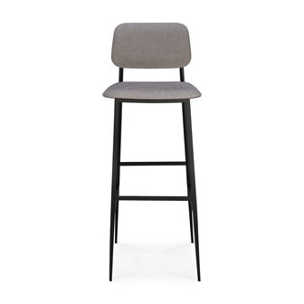 Ethnicraft DC bar stool light grey