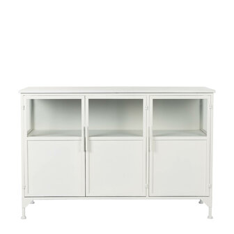 dressoir Miya zuiver white label metaal wit