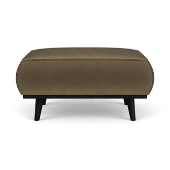 BePureHome Statement Hocker Fluweel Taupe