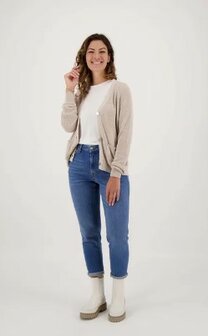 Zusss trendy mom jeans midden blauw