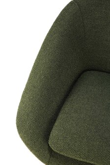 Ethnicraft Barrow lounge chair Pine Green fabric