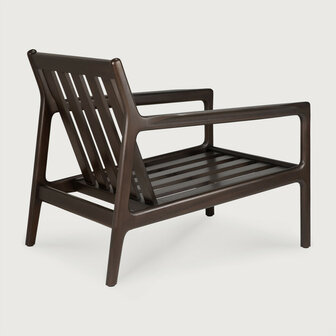 Ethnicraft Jack Lounge Chair Frame Varnished Mahogany Dark Brown