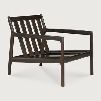 Ethnicraft Jack Lounge Chair Frame Varnished Mahogany Dark Brown