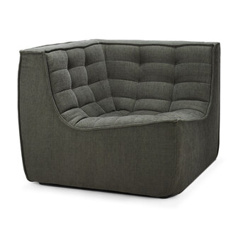 Ethnicraft N701 sofa - corner Moss