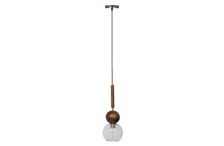 Bepurehome Babble Hanglamp Glas Walnoot