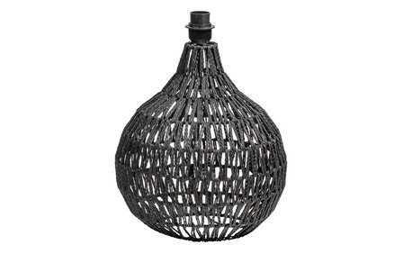 Bepurehome Macy Tafellampvoet Rattan Look Zwart