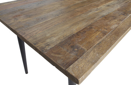 Bepurehome Guild Tafel Naturel Met Zwart Onderstel 180x90