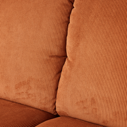 Hkliving Wave couch: Element Corner, Corduroy Rib, Dusty Orange