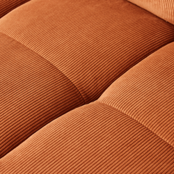 Hkliving Wave couch: Element Left High Arm, Corduroy Rib, Dusty Orange