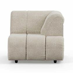 Hkliving Wave couch: Element Right High Arm, Corduroy Rib, Boucle Cream