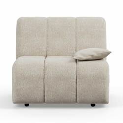 kliving Wave couch: Element Right Low Arm, Corduroy Rib, Boucle Cream