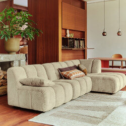 kliving Wave couch: Element Middle, Corduroy Rib, Hay