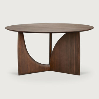 Ethnicraft Geometric dining table teakbrown round 150cm