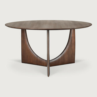 Ethnicraft Geometric dining table teakbrown round 150cm