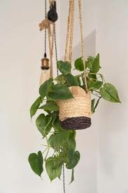 ZUSSS PLANTEN HANGMAND &Oslash;16CM JUTE BRUIN/ZWART