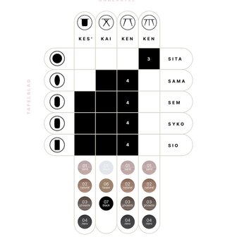 Noga design onderstel t.b.v. Sem eettafel