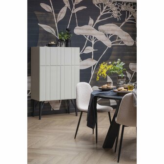 WOOOD eettafel Rhonda blacknight &Oslash;129cm blacknight [fsc]