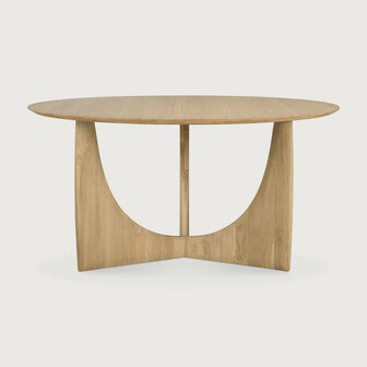 Ethnicraft Geometric dining table oak round 150 cm