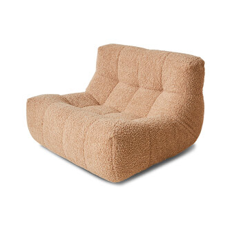 HKLIVING Lazy Lounge Chair Frizz Beige