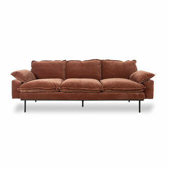 HKLIVING Retro Sofa 3 Zits, Royal Velvet Magnolia