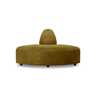 HKLIVING Jax Couch Element Angle, Royal Velvet, Olive