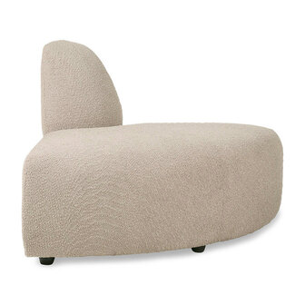 HKLIVING Jax Couch Element Angle, Boucle Taupe