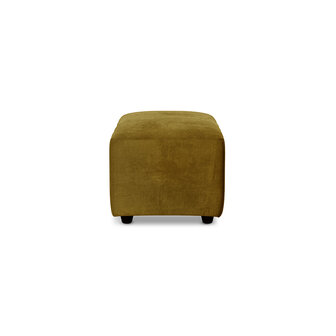 HKLIVING Jax Couch Element Hocker Small Royal Velvet, Olive