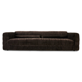 HKLIVING Club Couch Royal Velvet, Espresso