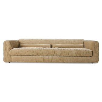 HKLIVING Club Couch Royal Velvet, Cream