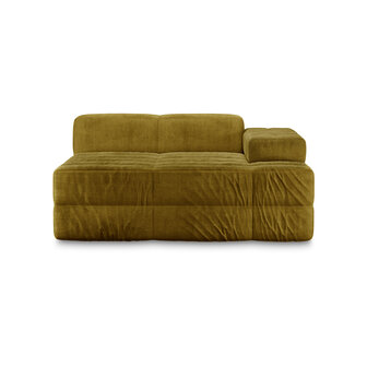 HKLIVING Brut Sofa Element Right Divan Royal Velvet, Olive