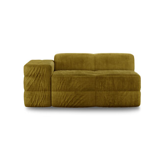 HKLIVING Brut Sofa Element Left Royal Velvet, Olive