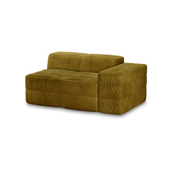 HKLIVING Brut Sofa Element Right Royal Velvet, Olive