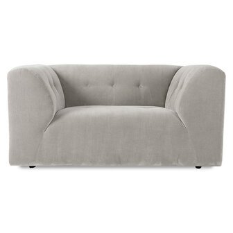 HKLIVING Vint Couch Element Loveseat Corduroy Rib, Cream