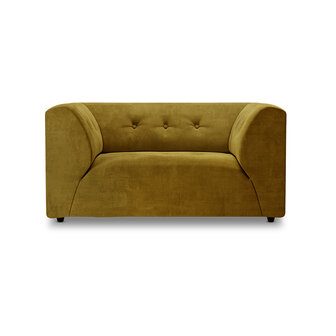 HKLIVING Vint Couch Element Loveseat Royal Velvet, Olive