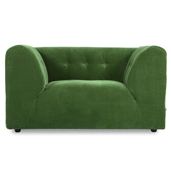 HKLIVING Vint Couch Element Loveseat Royal Velvet, Green