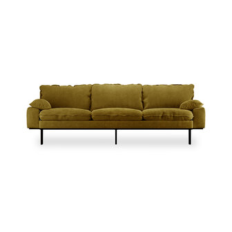 HKliving retro sofa 4 seats Royal Velvet, Olive