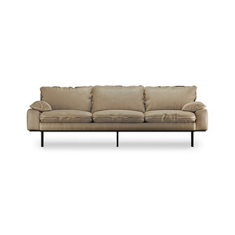 HKliving retro sofa 4 seats Royal Pure, Earth