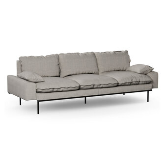 HKliving retro sofa 4 seats Sneak, Light Grey