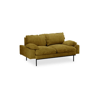 HKliving retro sofa 2 seats Royal Velvet, Olive