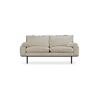 HKliving retro sofa 2 seats Pure Ivory