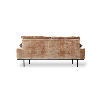 HKliving retro sofa 2 seats Velvet Corduroy Aged Gold