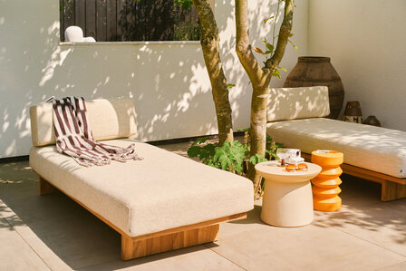 HKLIVING Outdoor Daybed Teak Natural