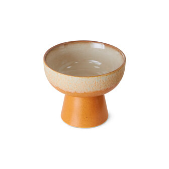 HKLIVING 70s ceramics tapas bowl on base dunes small